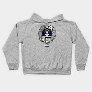 Clan Cameron Crest & Lochaber Tartan Kids Hoodie